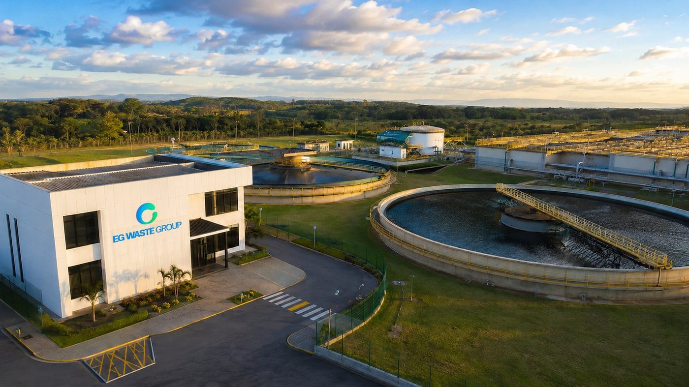 Aerial view of an EG Waste facility