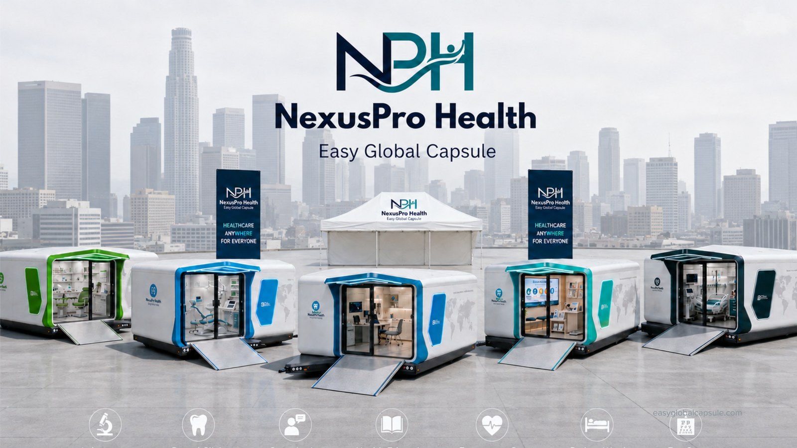 Nexus Pro Health capsules deployed together